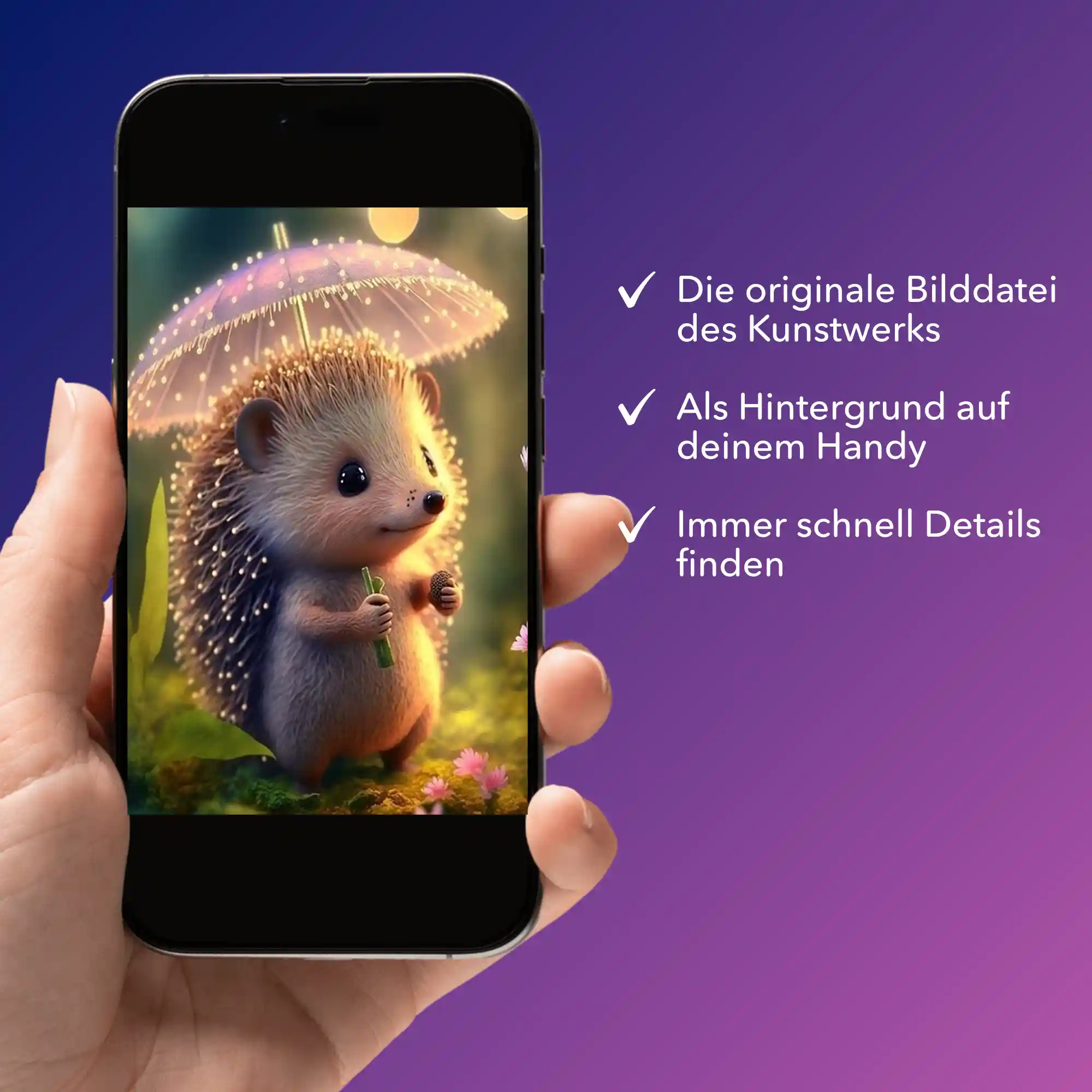 Digitale Bildmappe - Igelchen im Sonnenlicht - Image 2