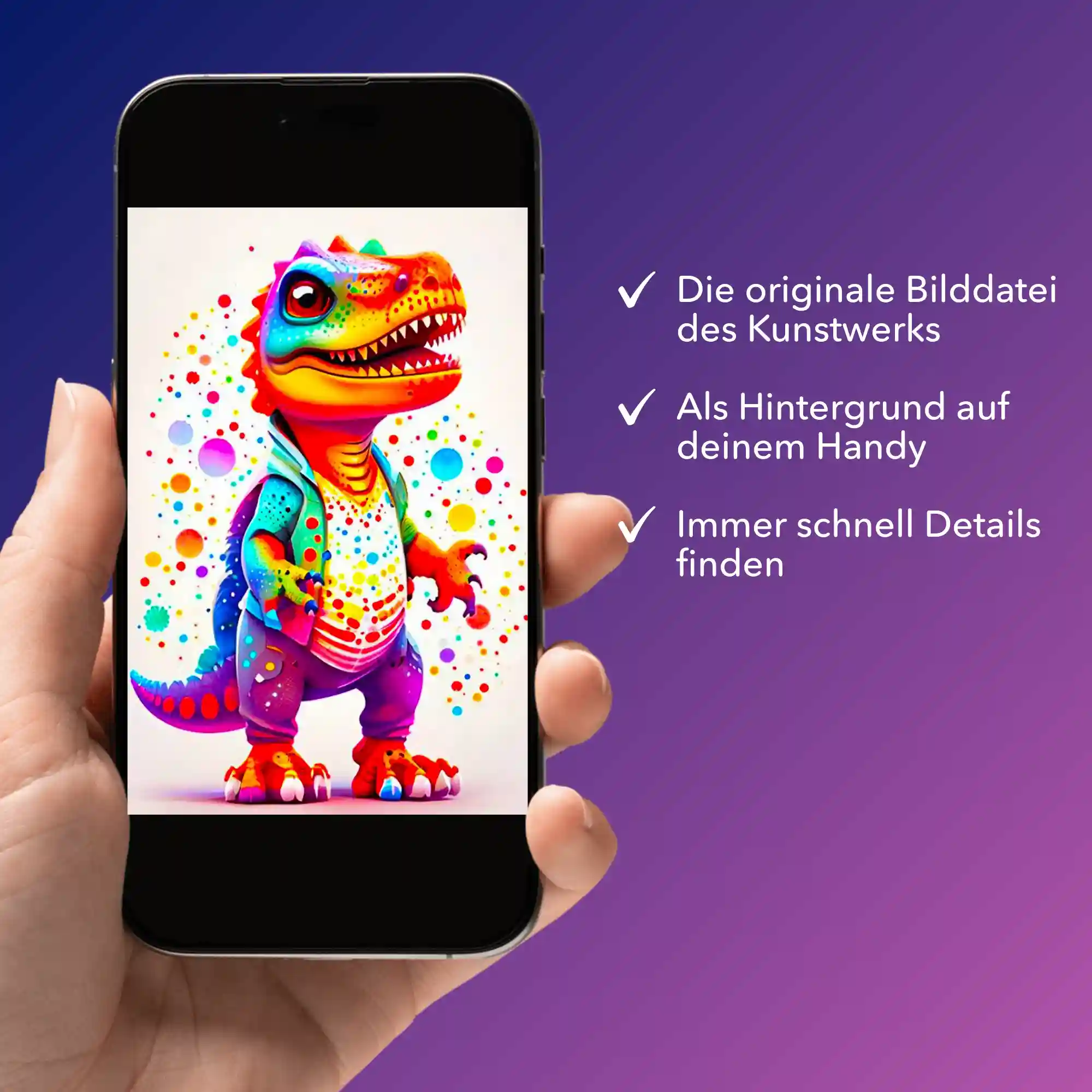 Digitale Bildmappe - Kunterbunter Dinosaurier - Image 2