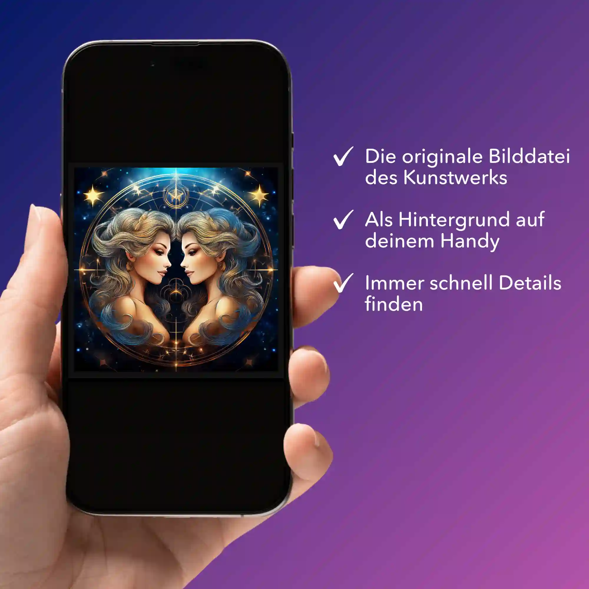 Digitale Bildmappe - Sternzeichen Zwilling "Limited Edition" - Image 2