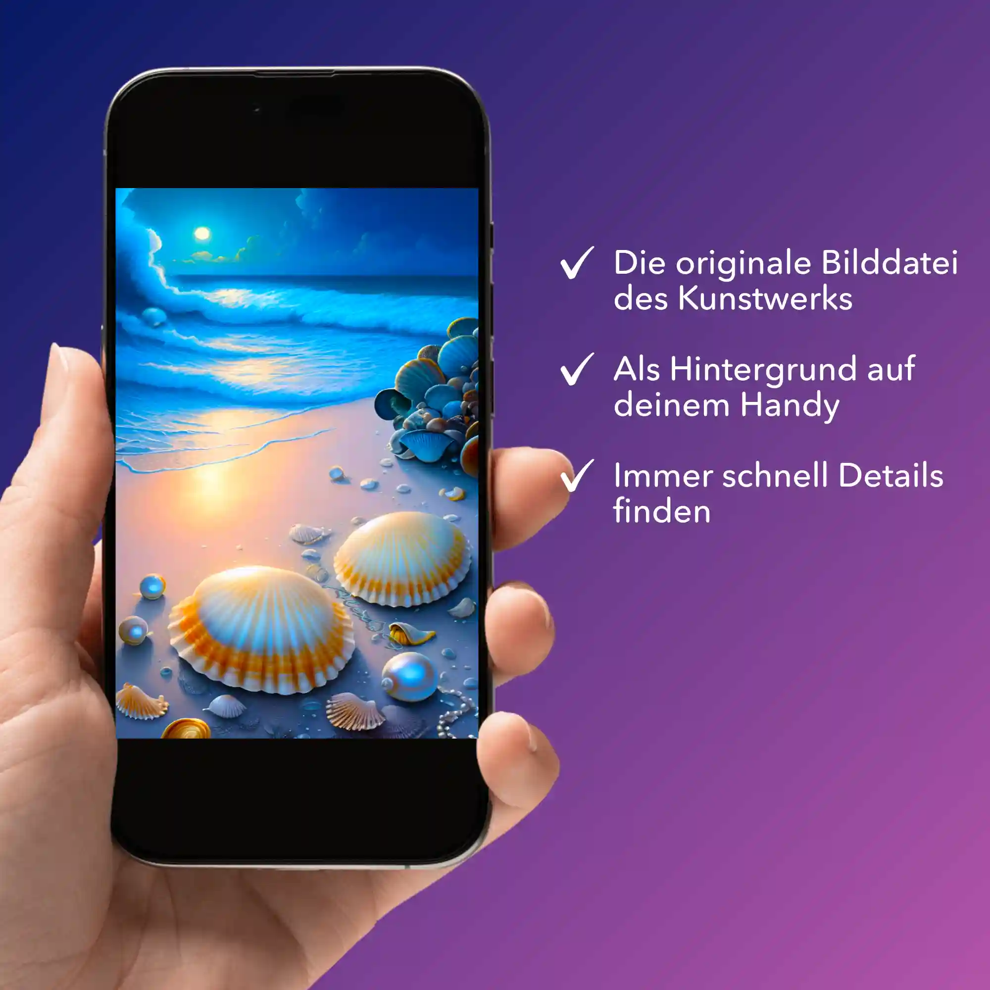 Digitale Bildmappe - Strand im Nachtglanz - Image 2