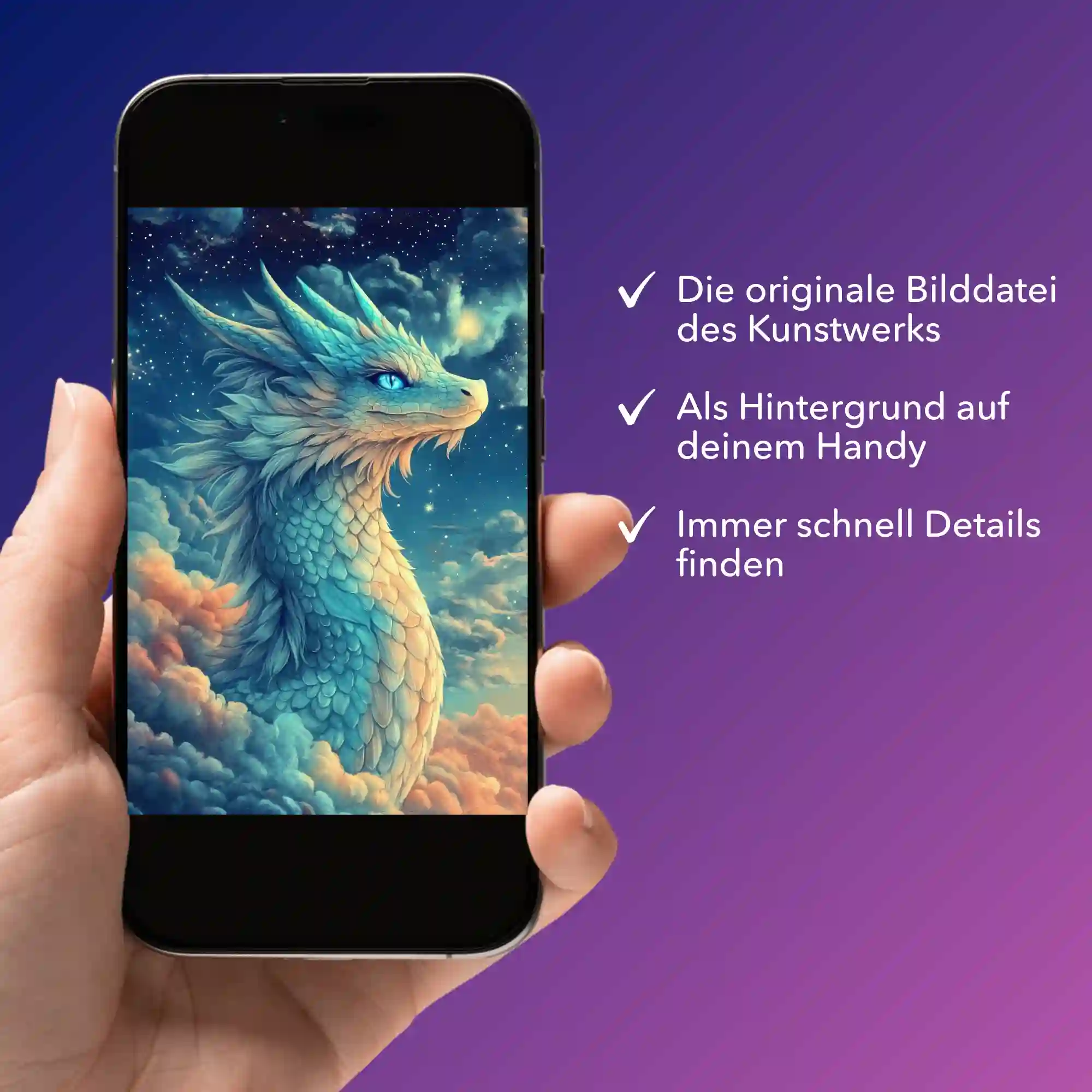 Digitale Bildmappe - Susen Pfifferling - Himmelsdrache Saphira - Image 2