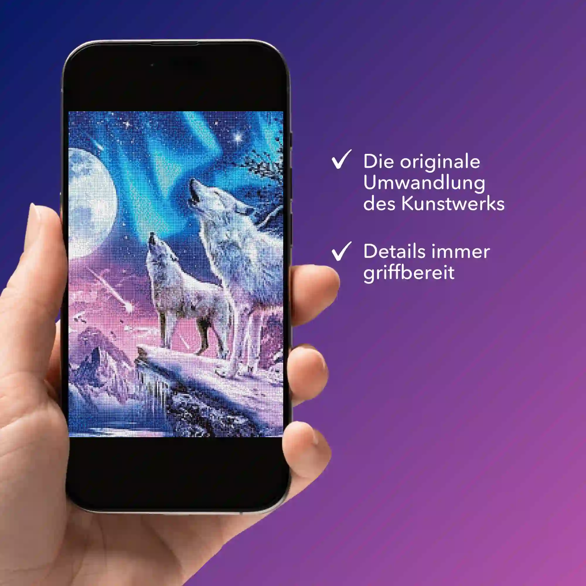 Digitale Bildmappe - Weiße Wölfe im Winterland - Image 3