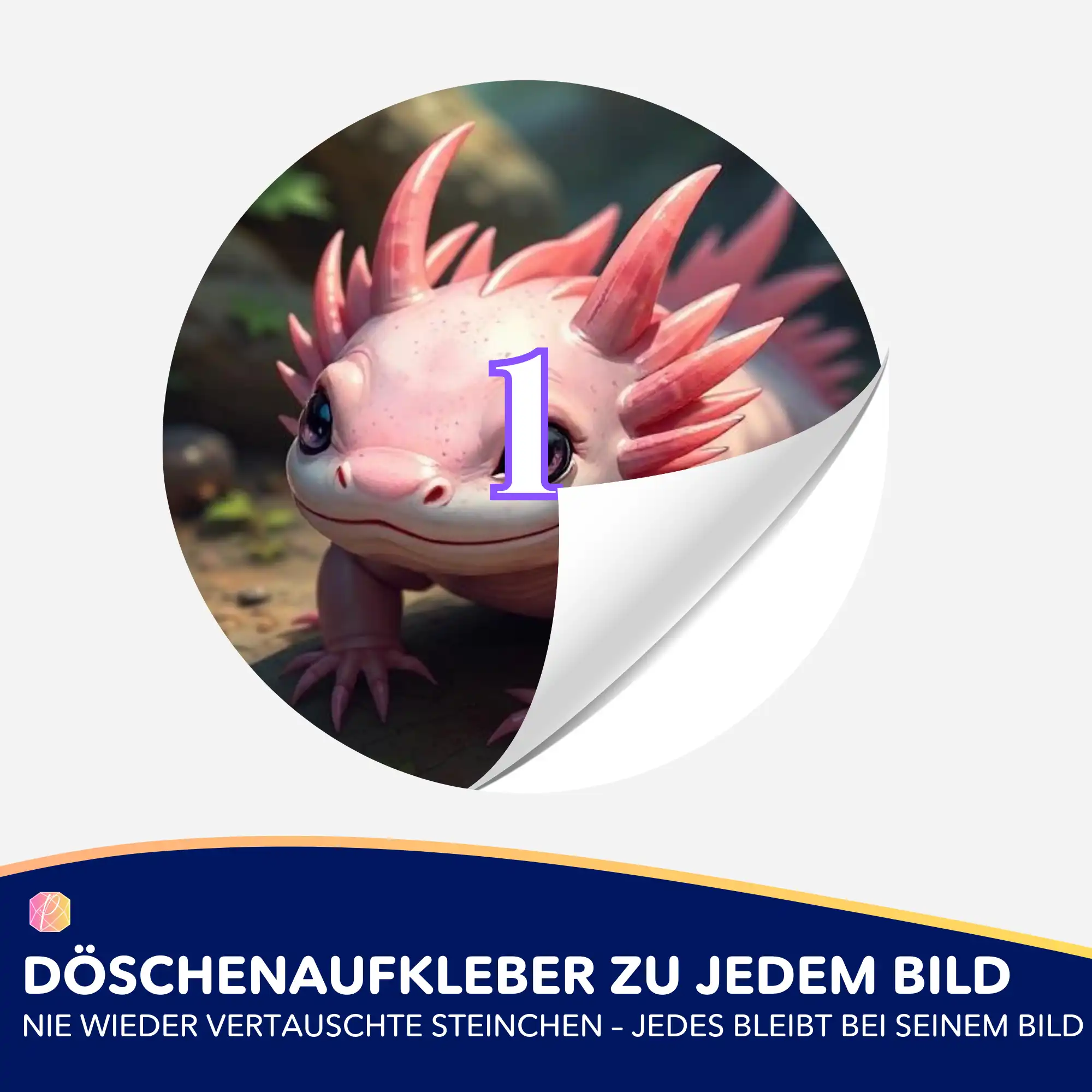 Döschenaufkleber - Axoloti - Image 2