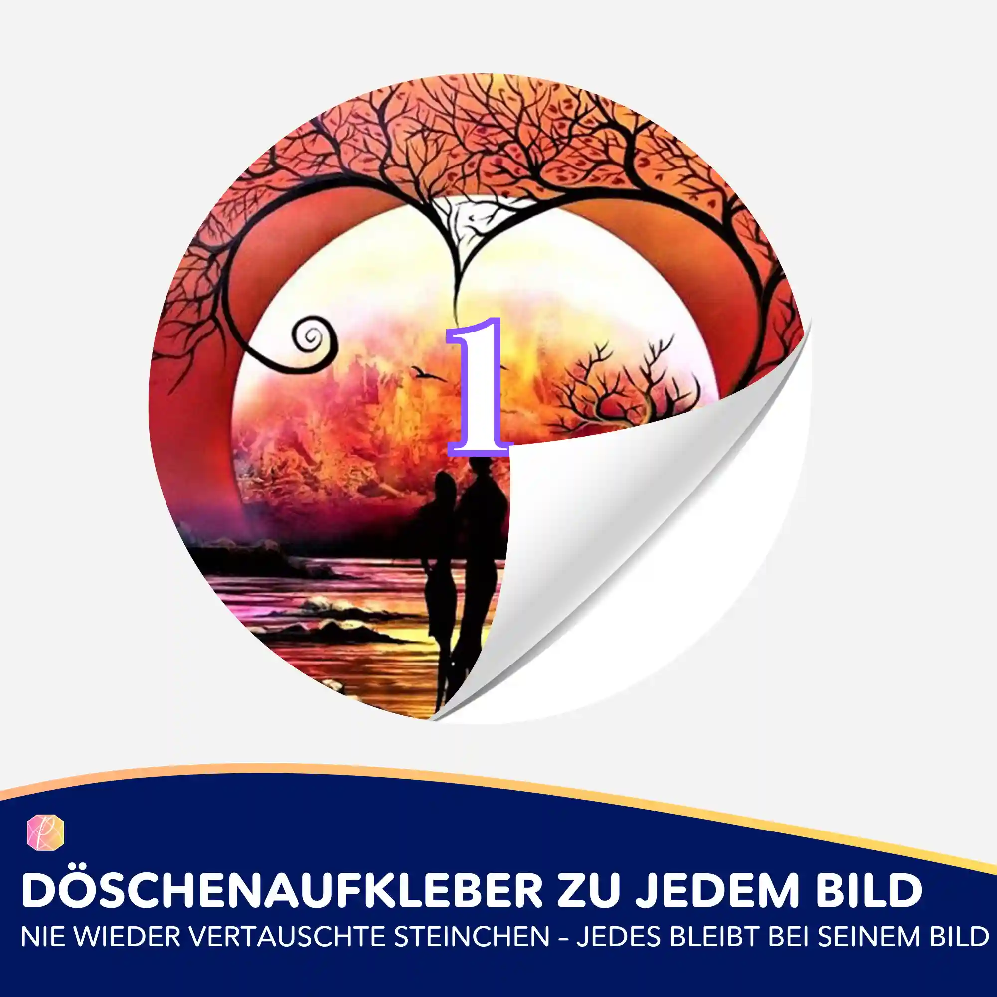 Döschenaufkleber - Baum der Liebe - Image 2