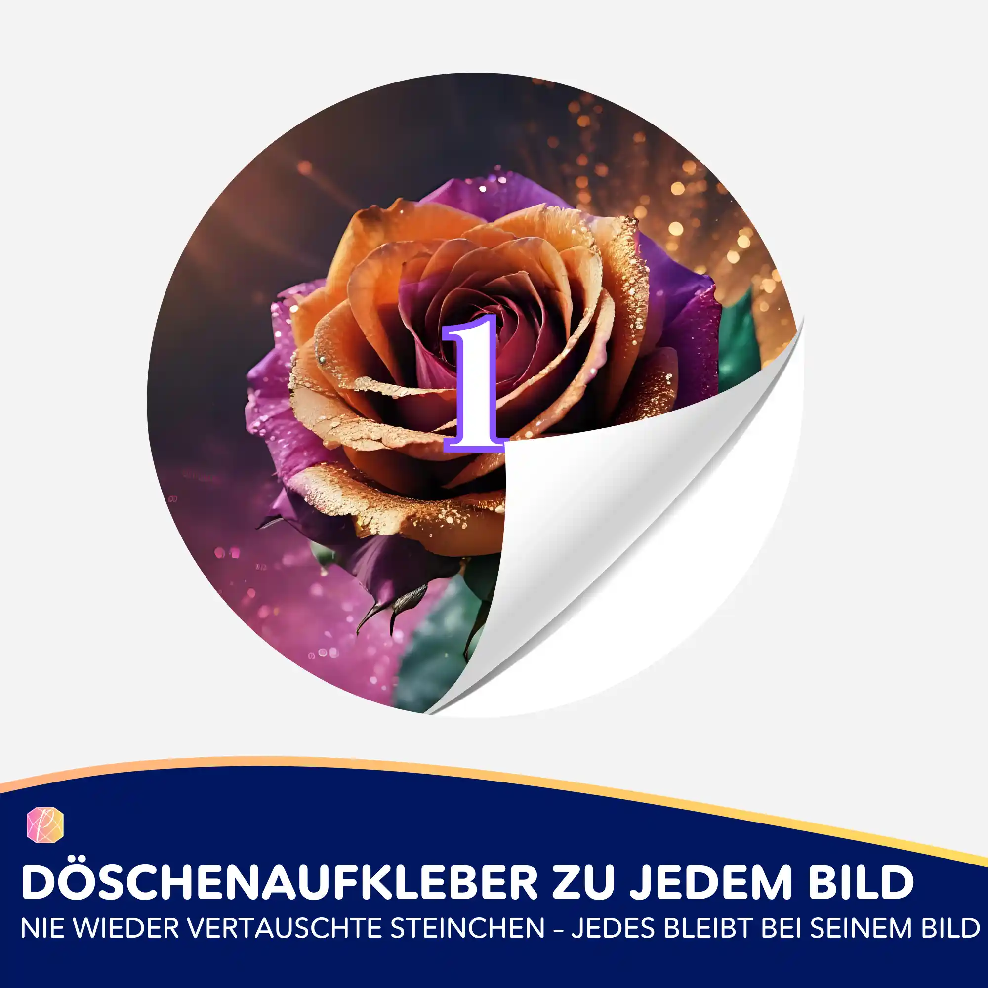 Döschenaufkleber - Colorful Rose - Image 2