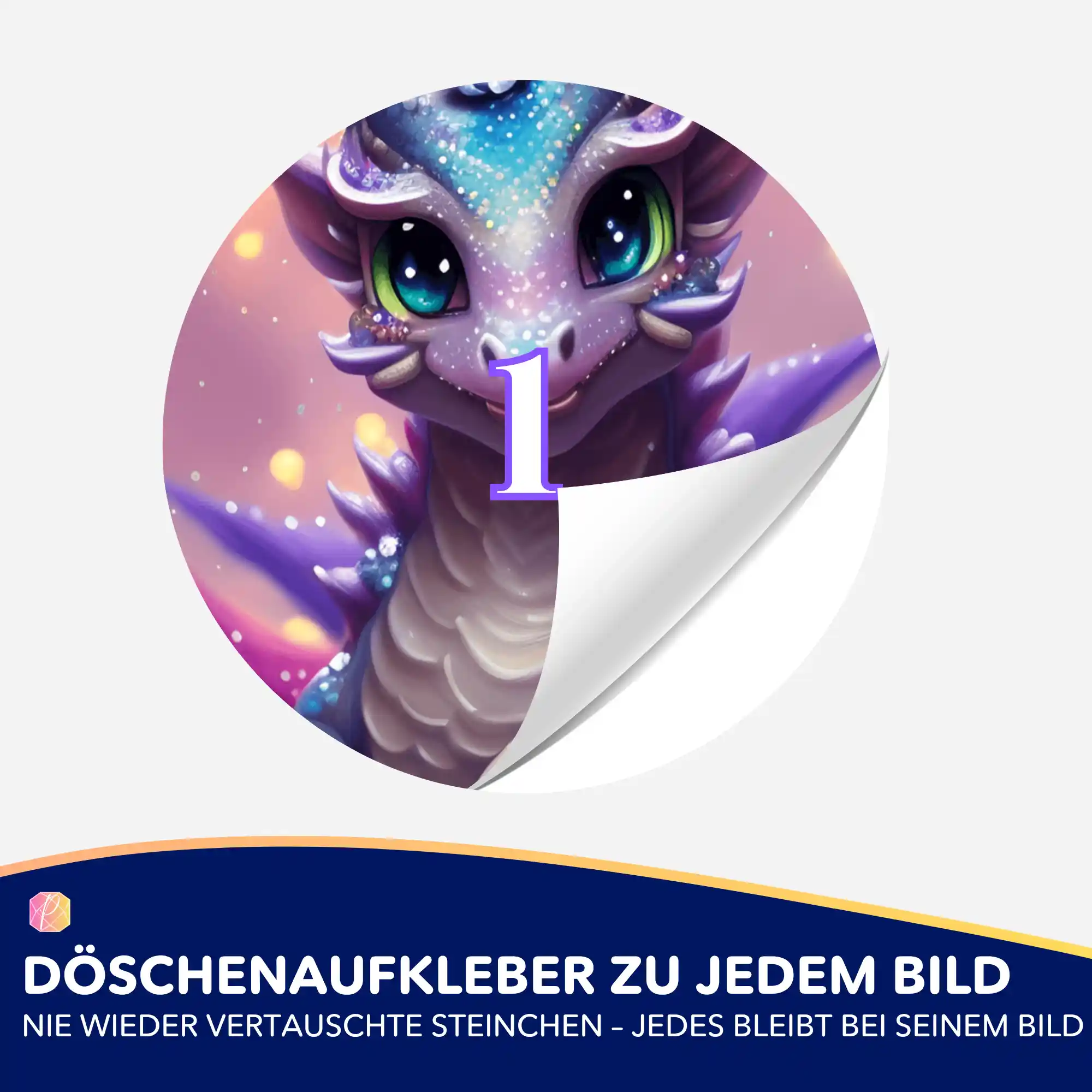 Döschenaufkleber - Cute Dragon - Image 2