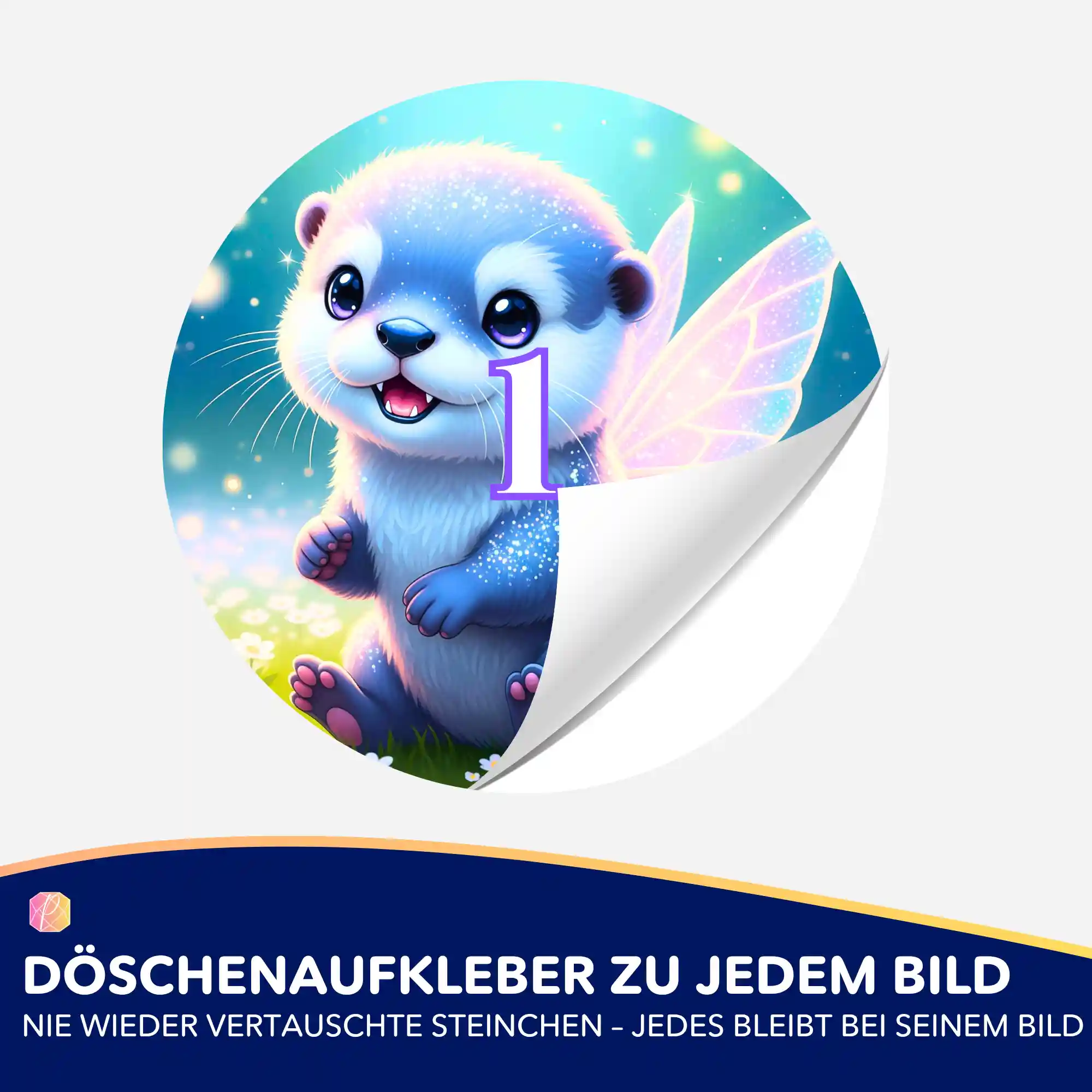 Döschenaufkleber - Der kleine Feenotter Mira - Image 2