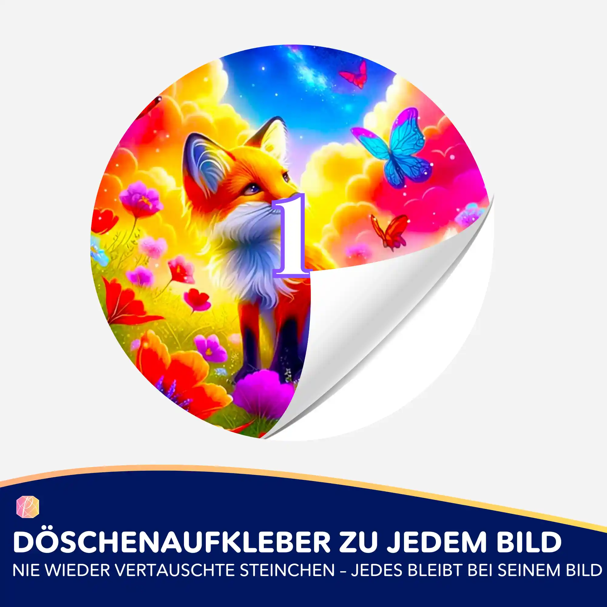 Döschenaufkleber - Der kleine Fuchs im Zauberland - Image 2