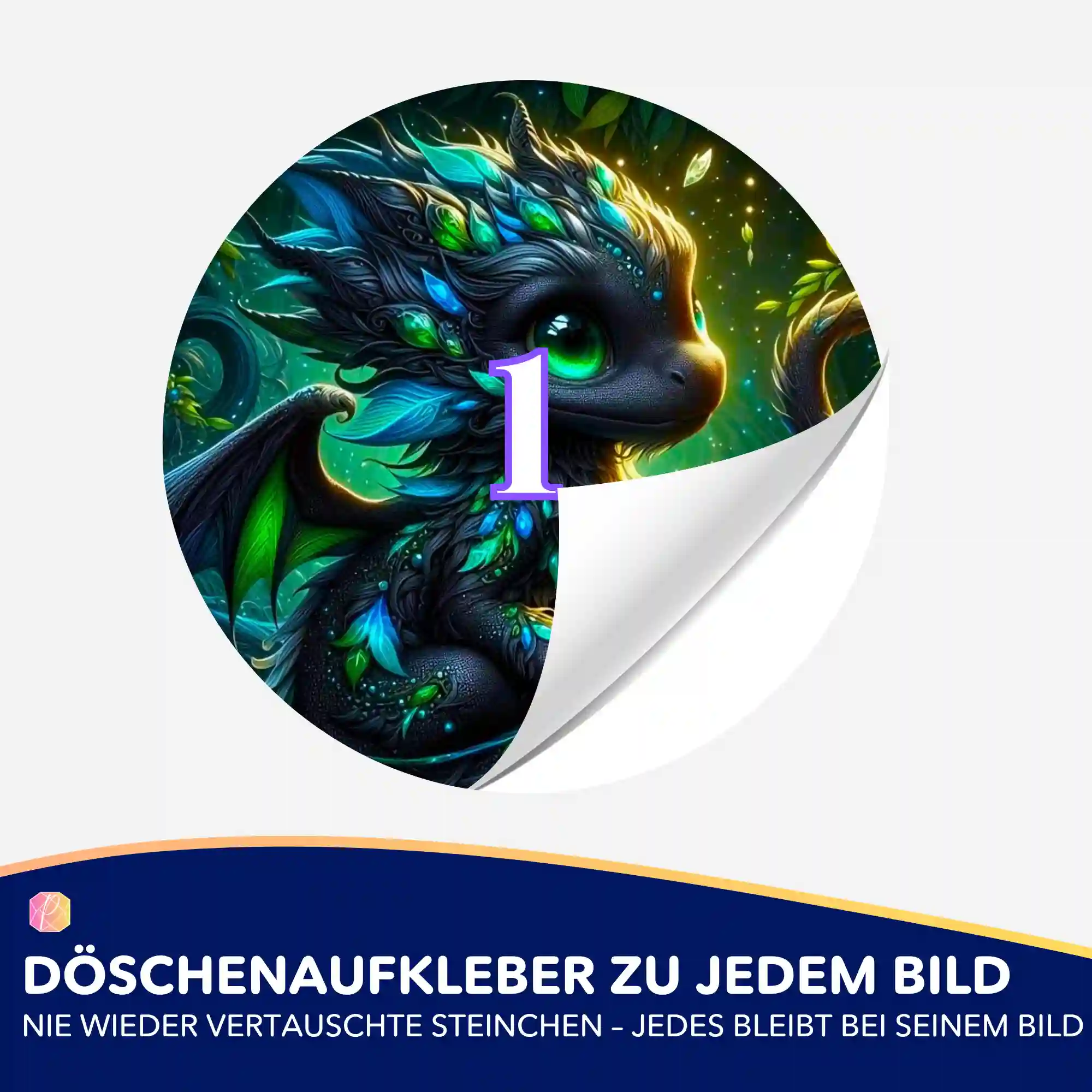 Döschenaufkleber - Drago der kleine Drache - Image 2