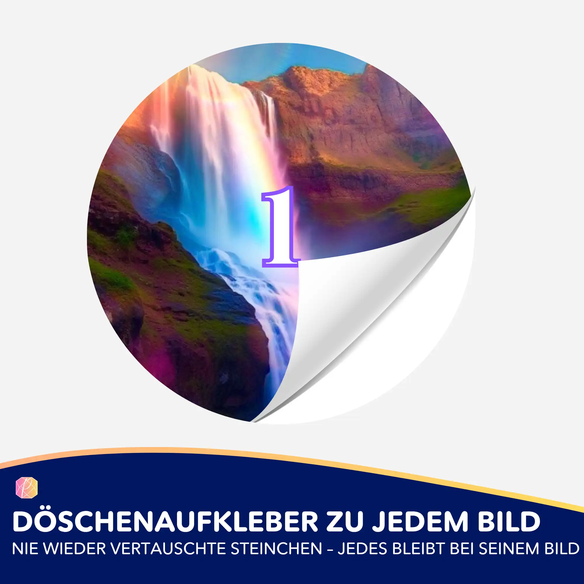 Döschenaufkleber - Glanz des Wasserfalls - Image 2