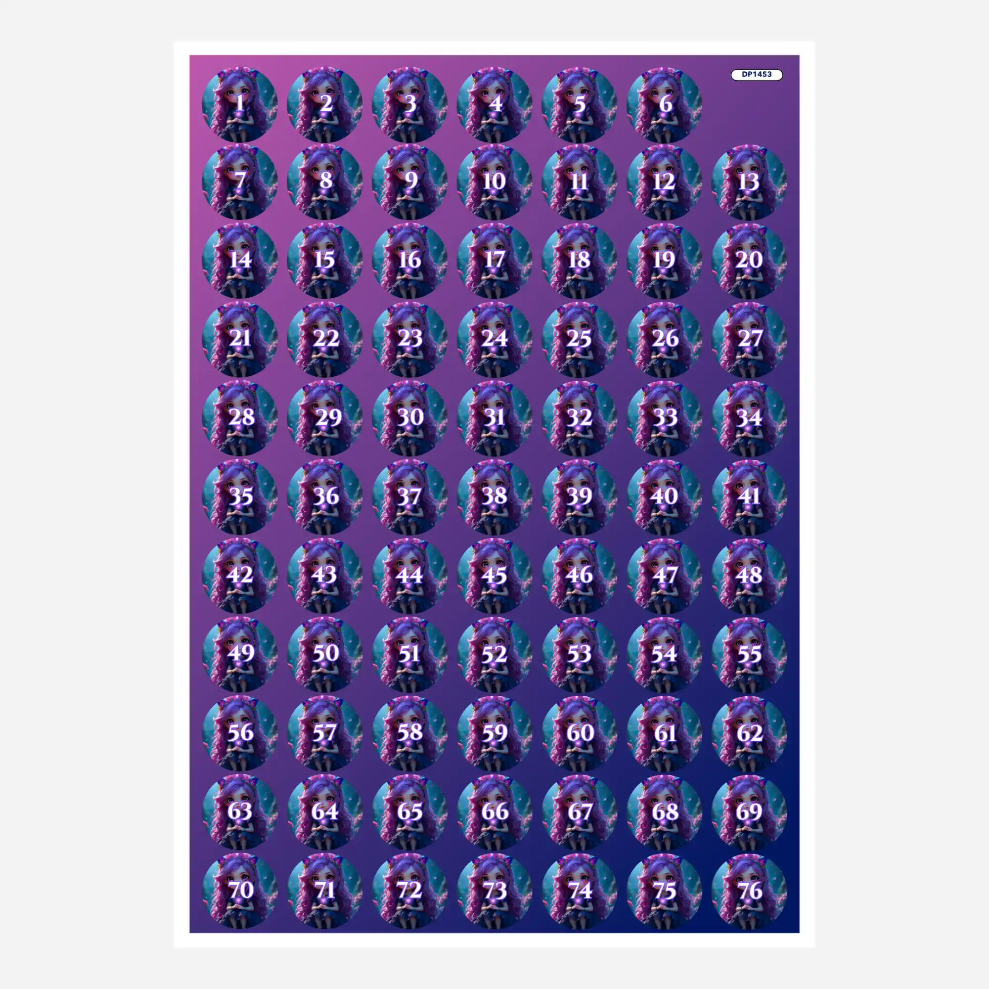 Döschenaufkleber - Little Violett