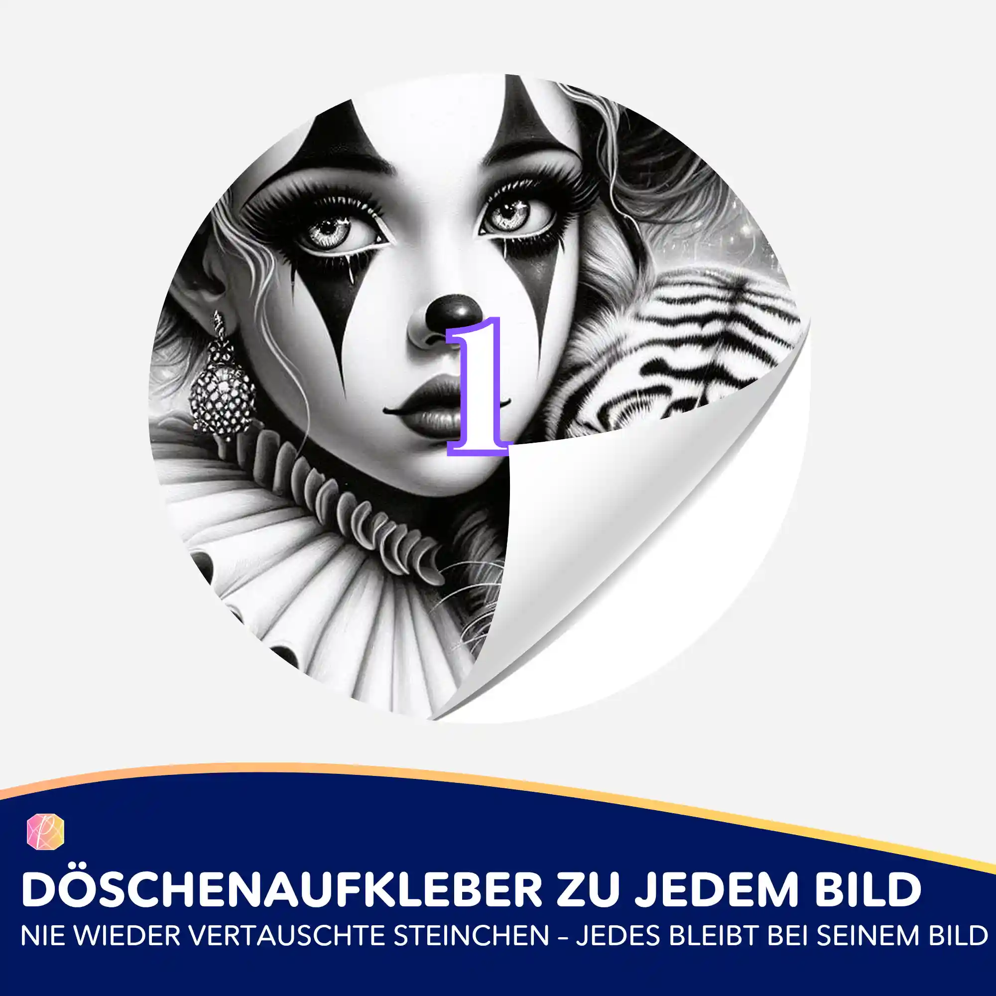 Döschenaufkleber - Maskerade - Image 2