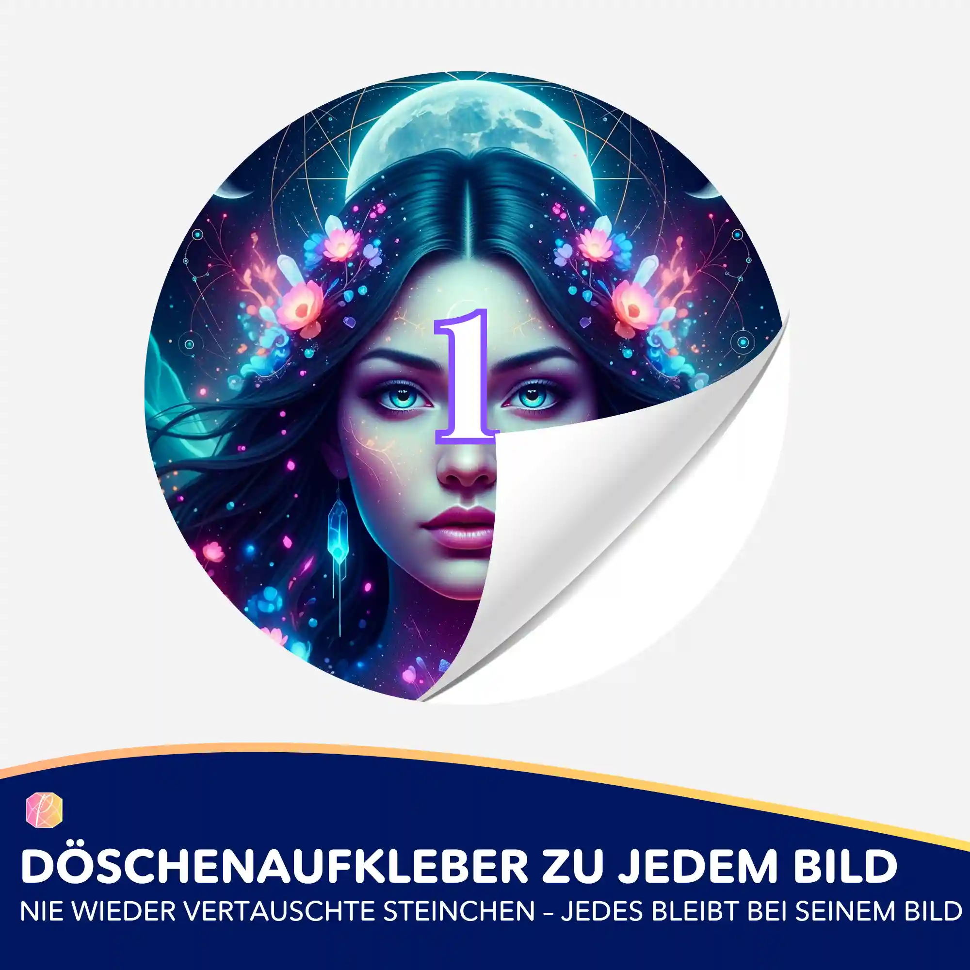 Döschenaufkleber - Mondprinzessin - Image 2
