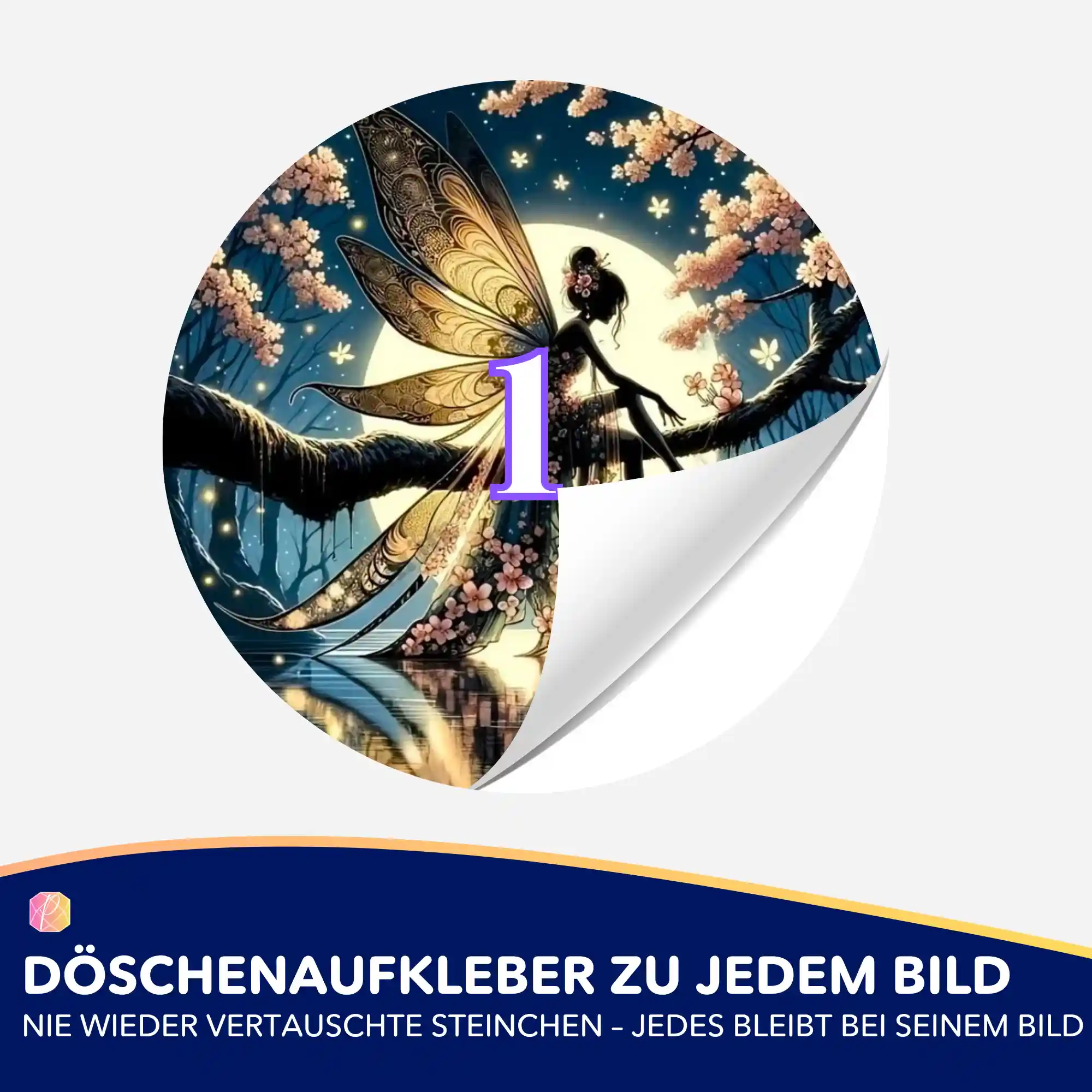 Döschenaufkleber - Mondscheinfee - Image 2