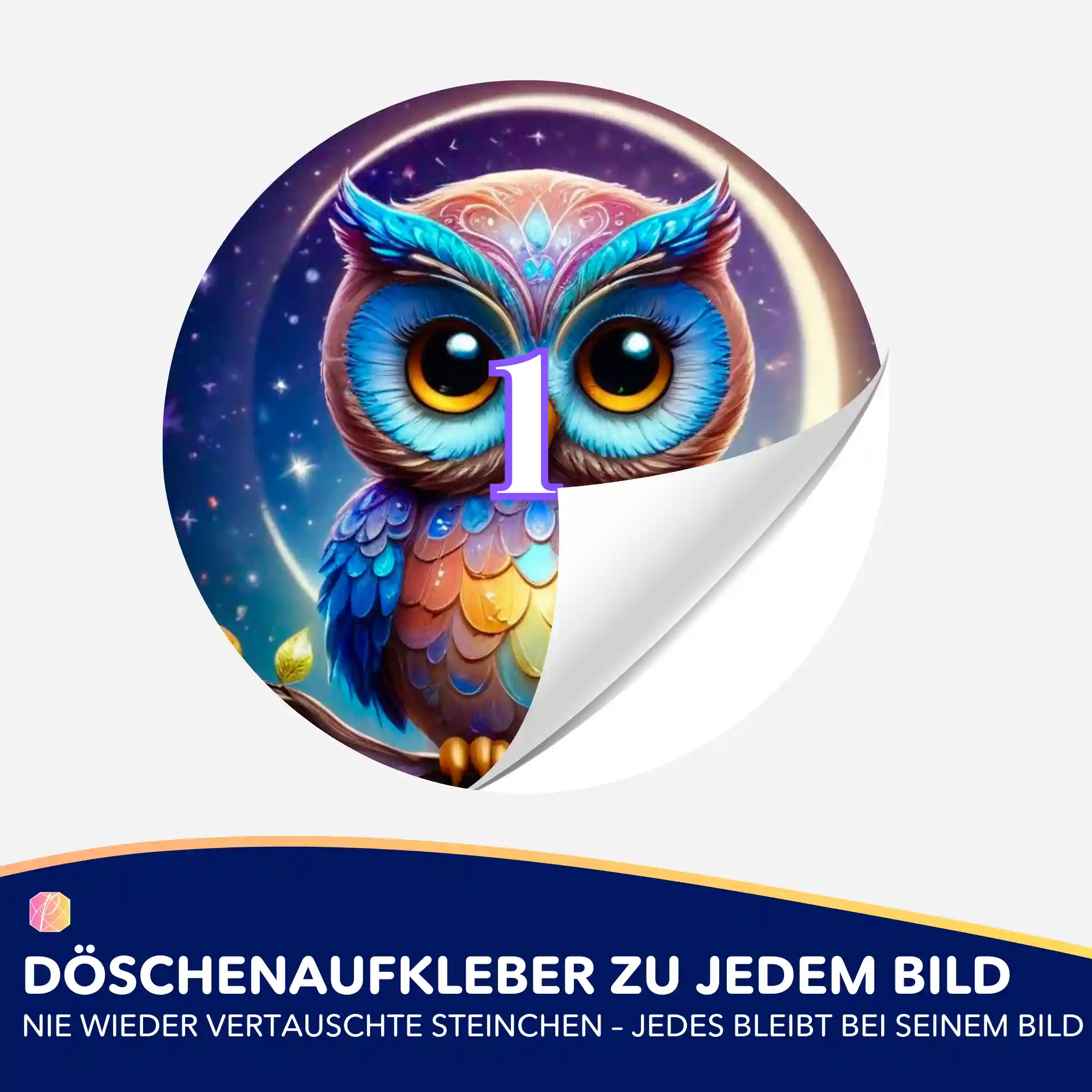 Döschenaufkleber - Moni Live Verkauf - Owl Oskar - Image 2