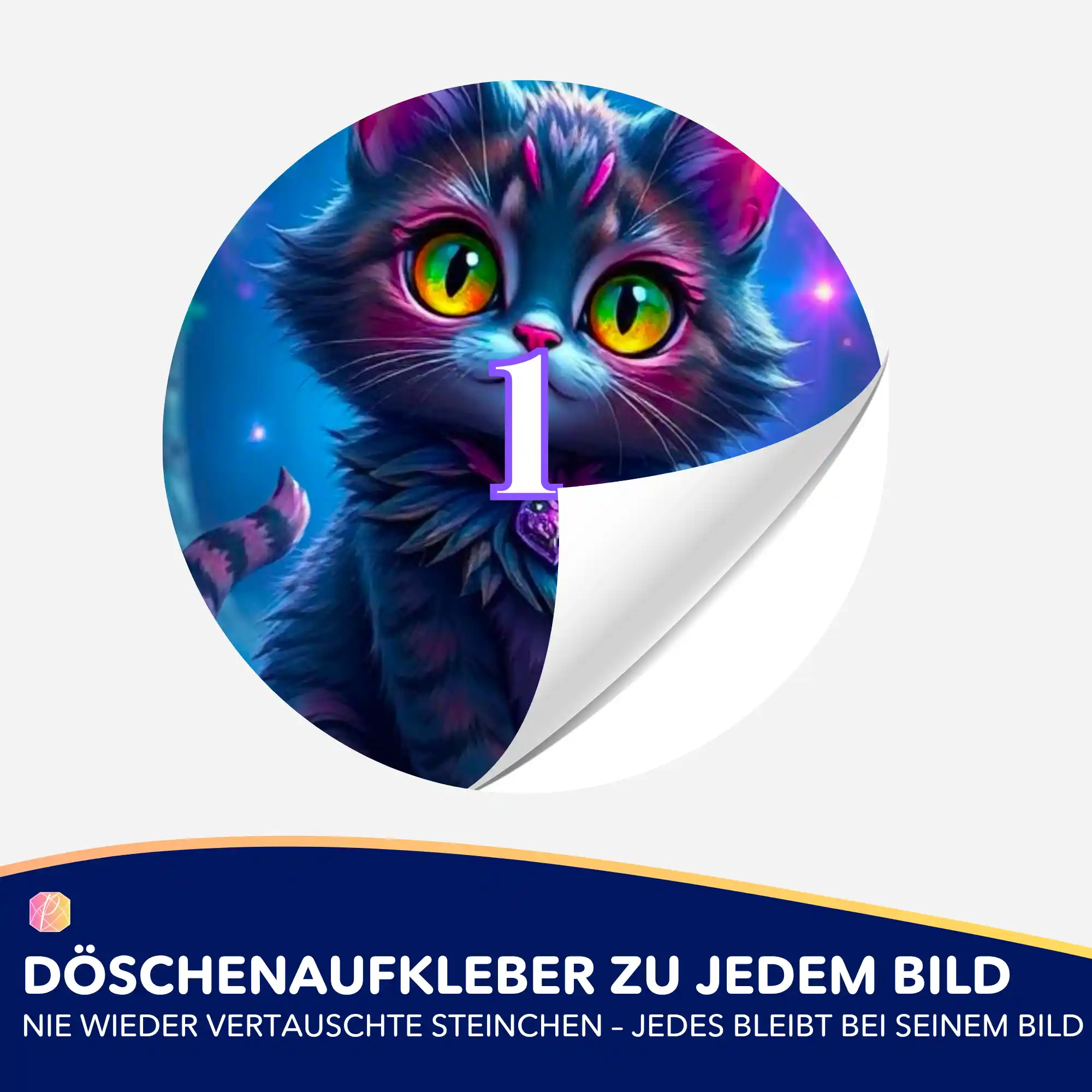 Döschenaufkleber - Night Cat - Image 2