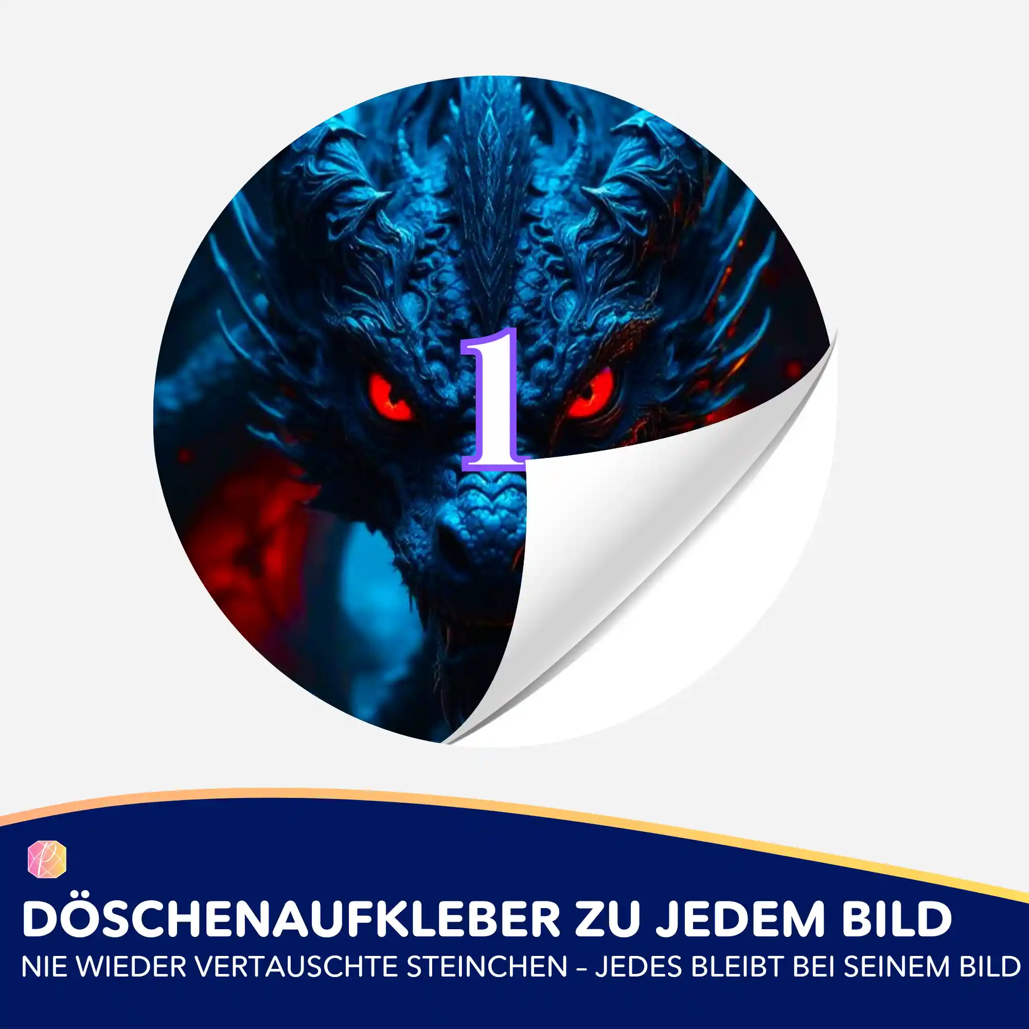 Döschenaufkleber - Red Eyes Dragon - Image 2