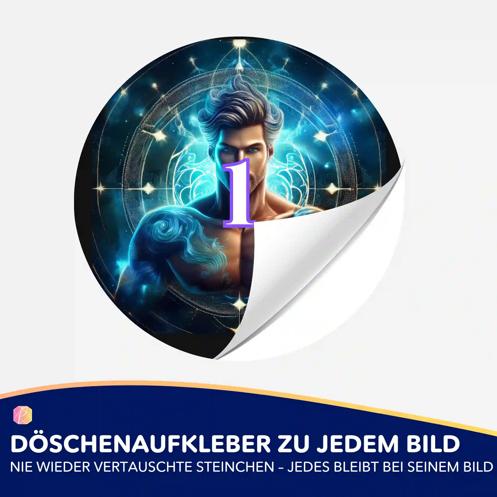Döschenaufkleber - Sternzeichen Wassermann "Limited Edition" - Image 2