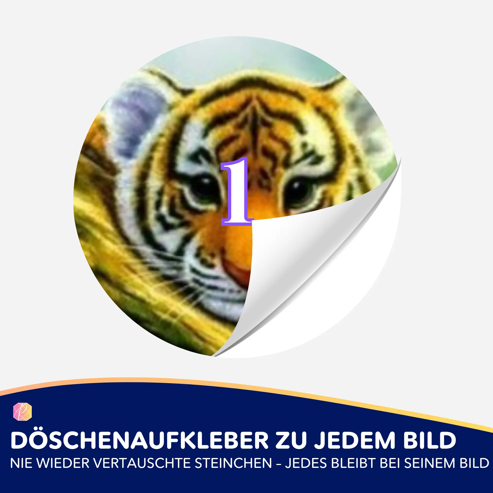 Döschenaufkleber - Tigerbaby - Image 2