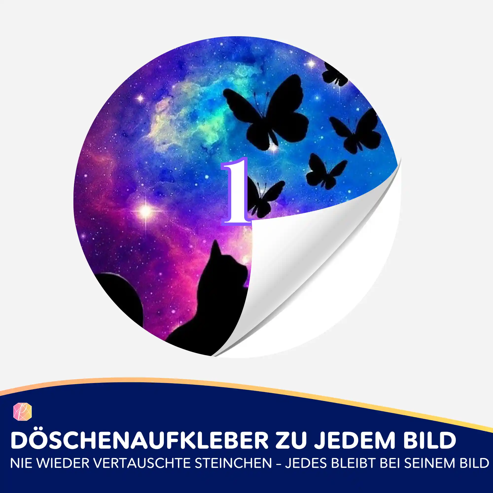 Döschenaufkleber - Touch the Butterflies - Image 2