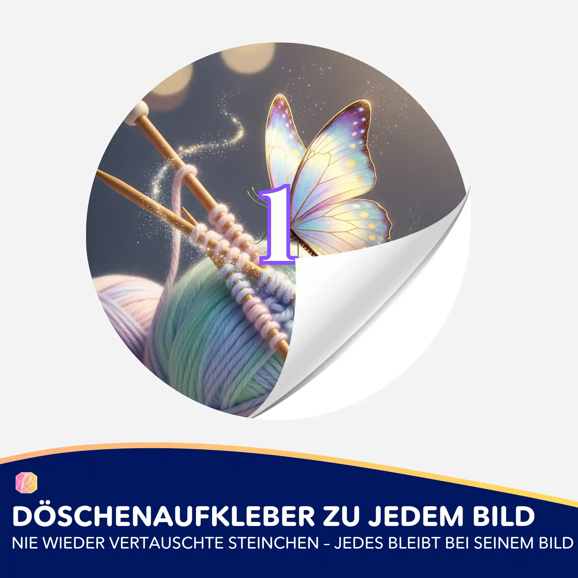 Döschenaufkleber - Wollenträume - Image 2