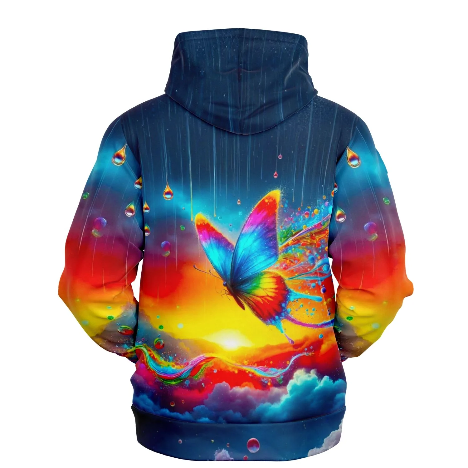Dreamer Hoodie - 100 Farben Special - Schmetterlinge im Regenbogenfluss - Image 2