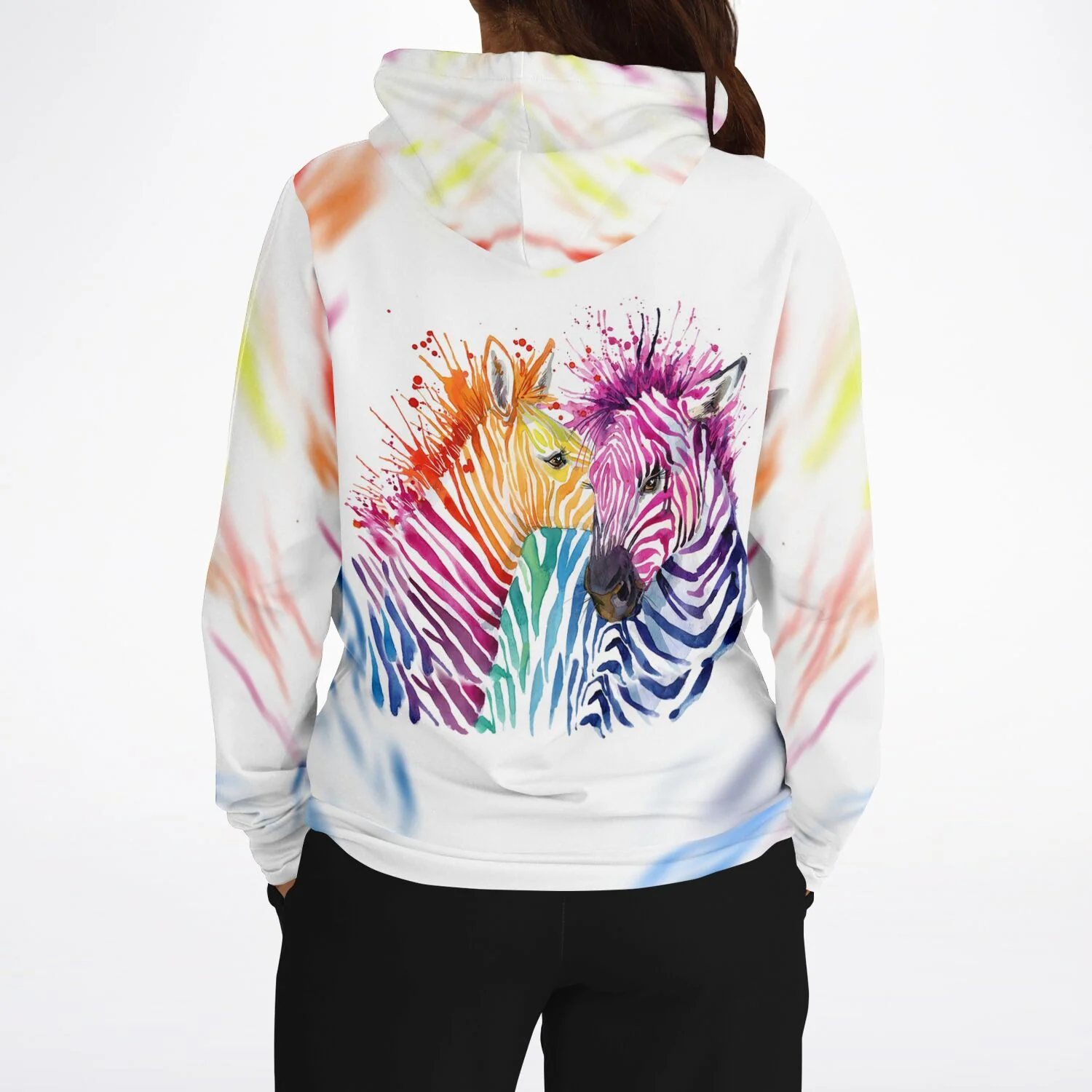 Dreamer Hoodie -  Bunte Zebras - Image 4