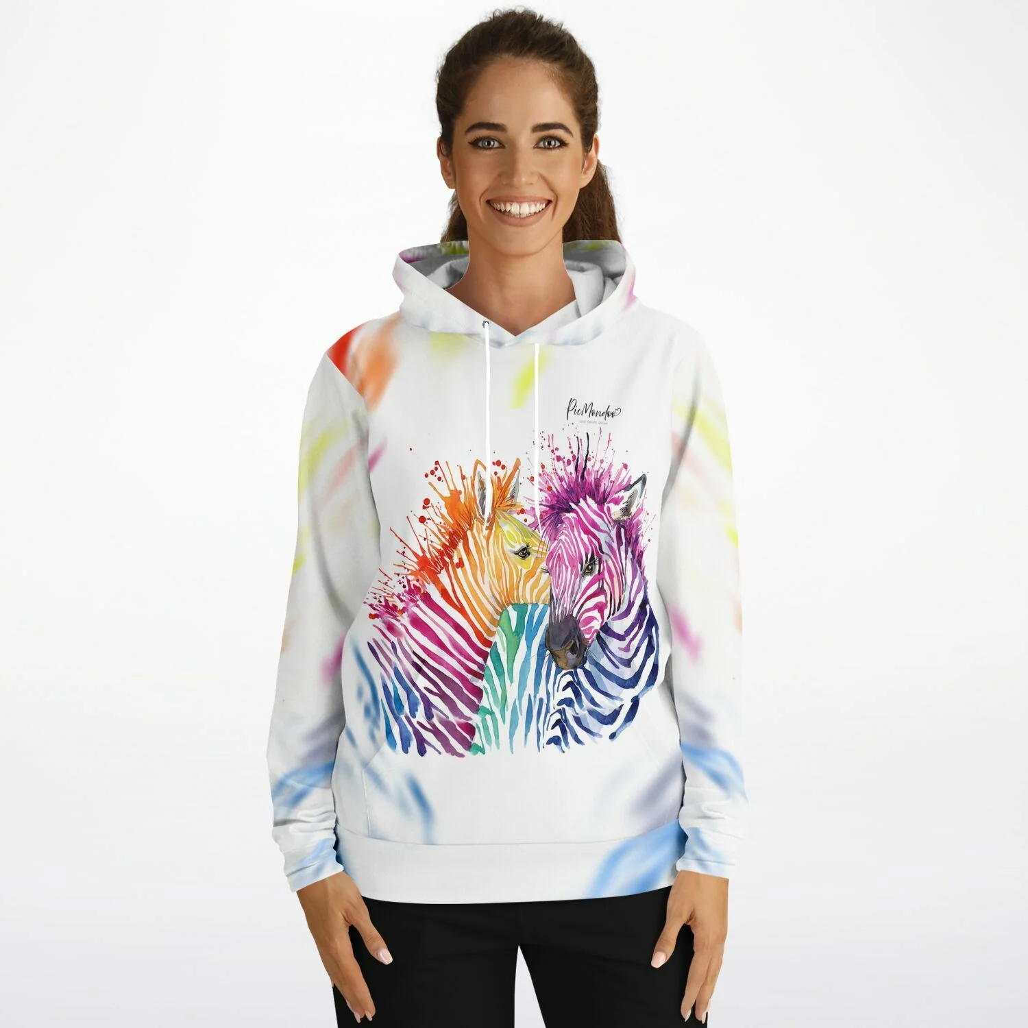 Dreamer Hoodie -  Bunte Zebras - Image 5