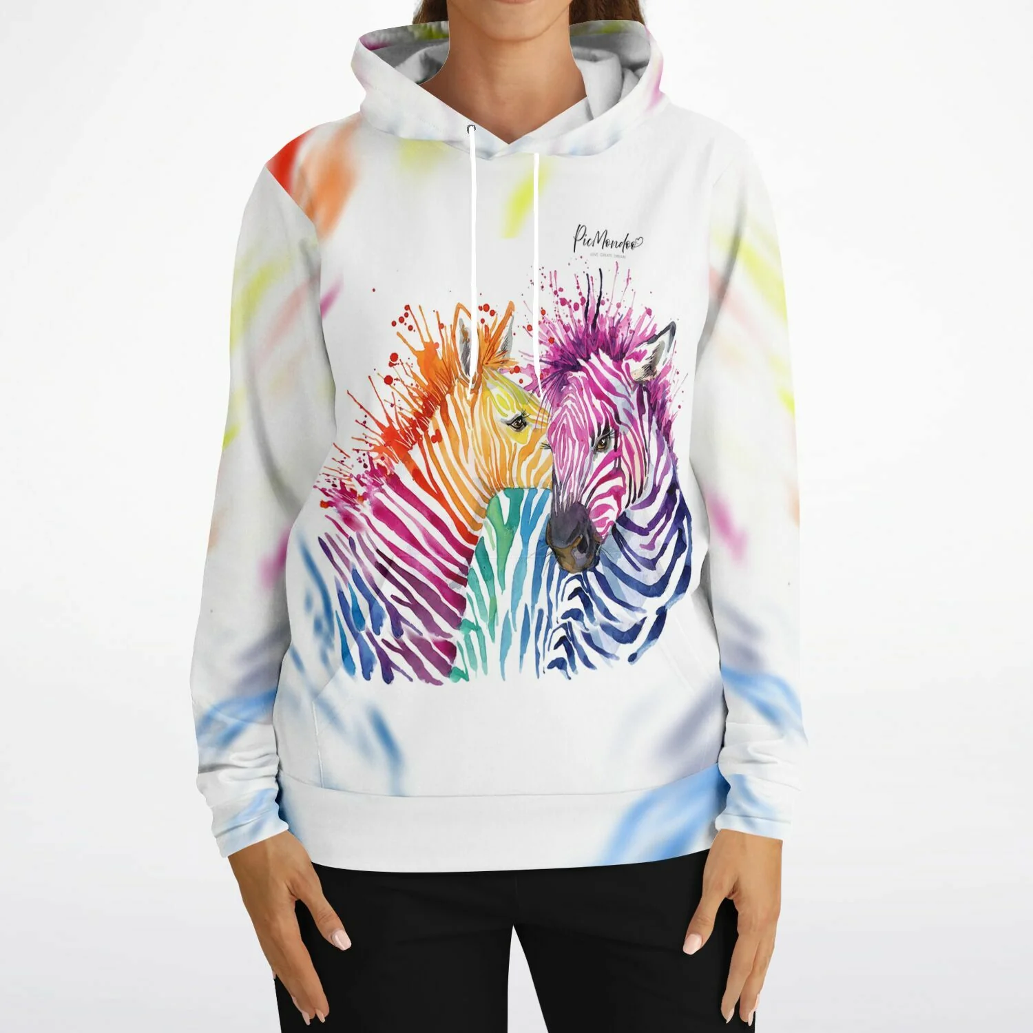 Dreamer Hoodie -  Bunte Zebras - Image 6