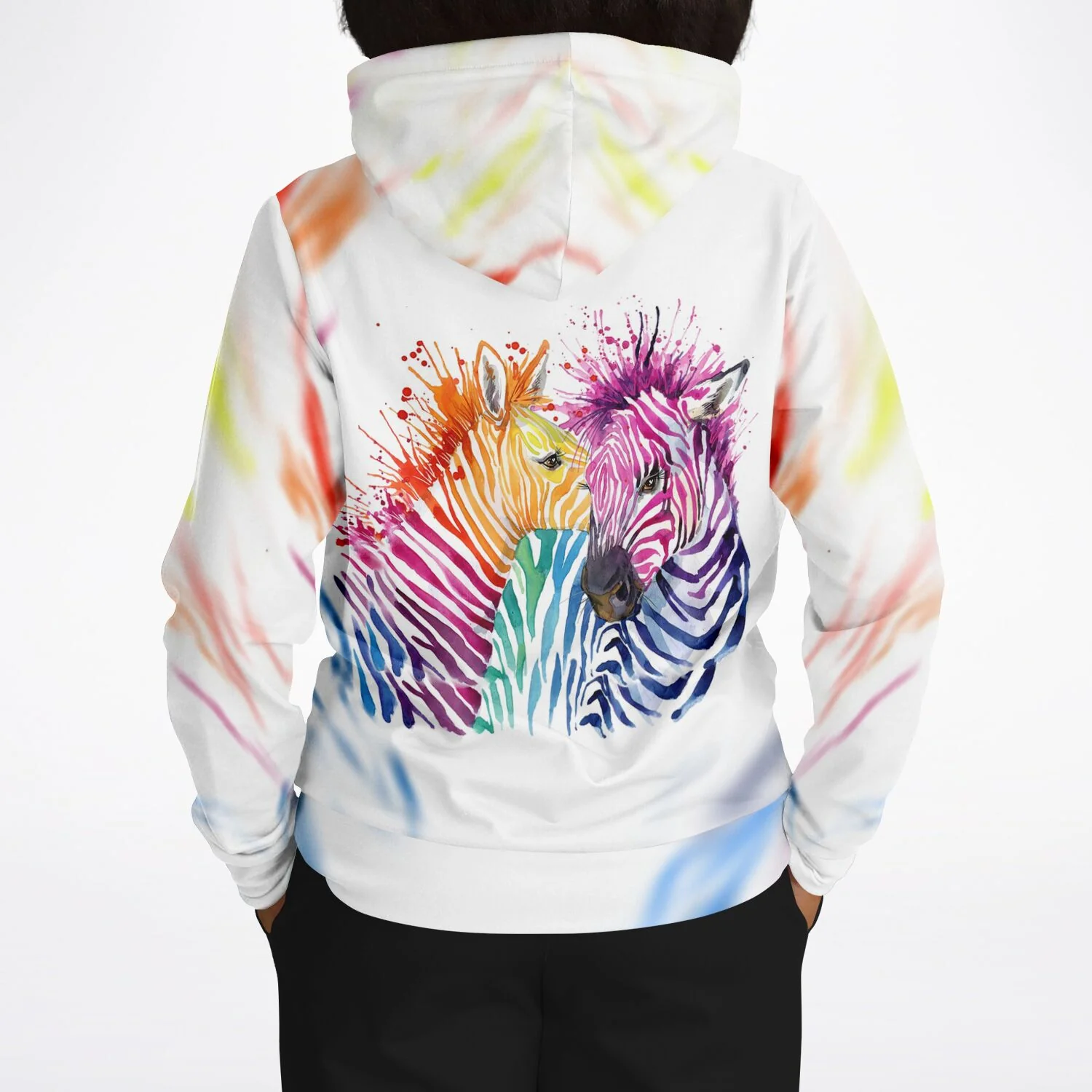 Dreamer Hoodie -  Bunte Zebras - Image 8