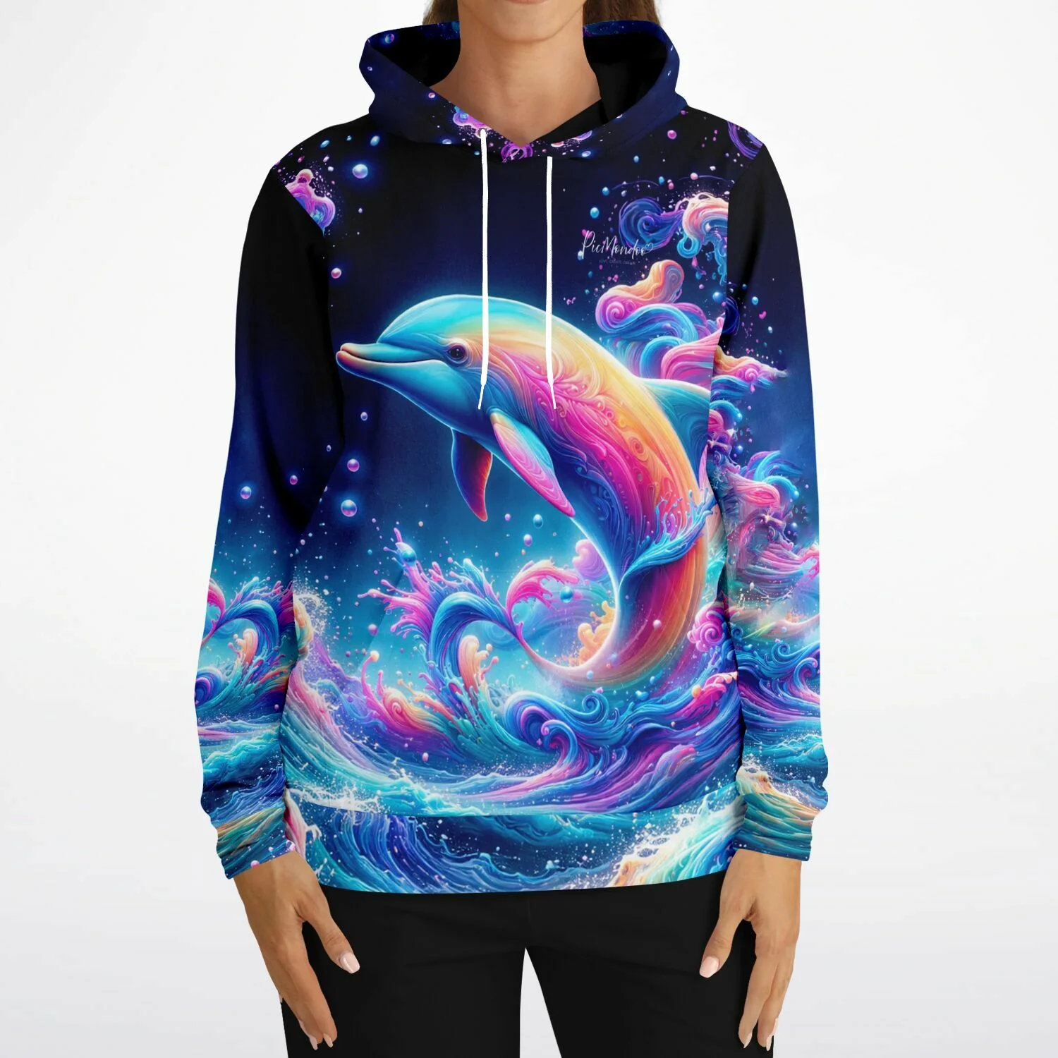 Dreamer Hoodie - Delfin im Farbenmeer - Image 6