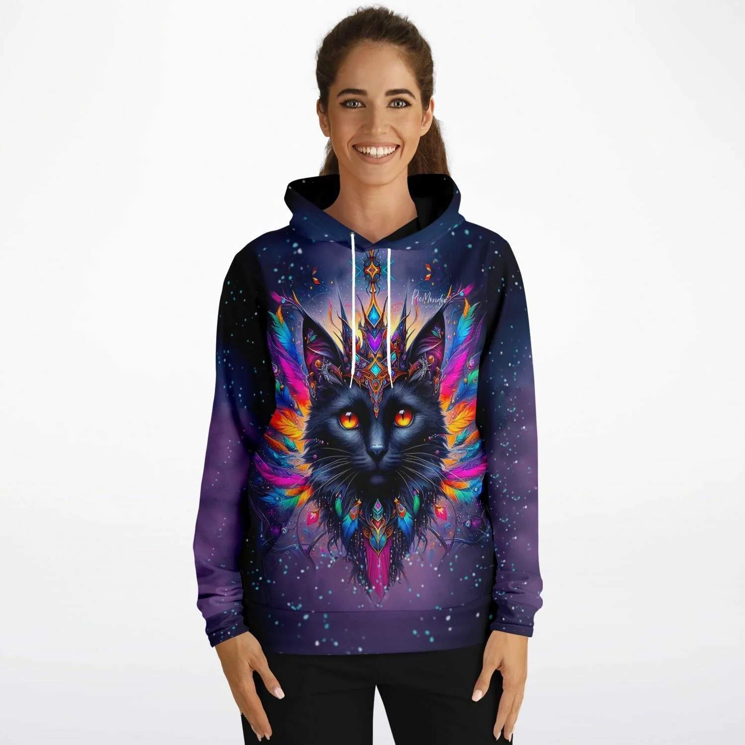 Dreamer Hoodie - Mystic colorsplash Cat - Image 5