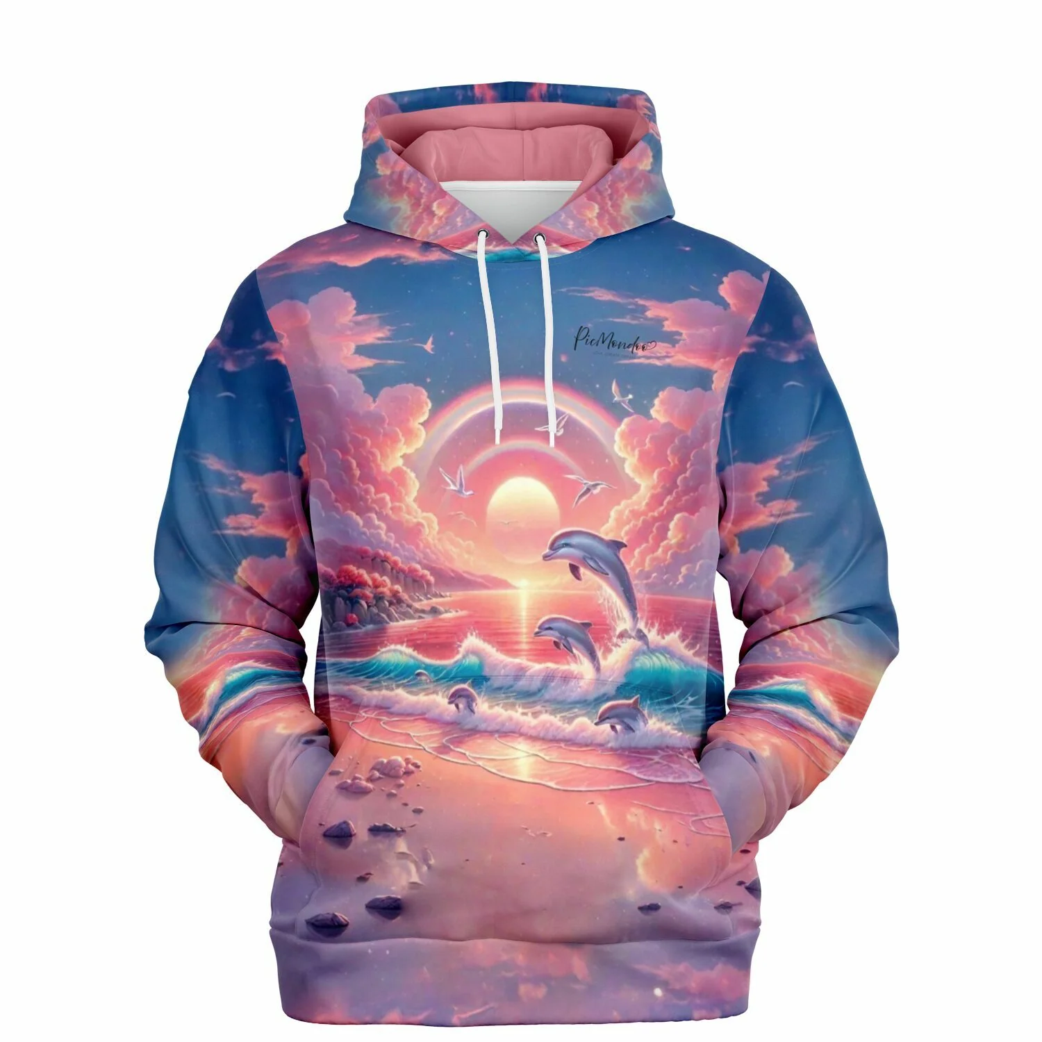 Dreamer Hoodie - Pinkes Meeresrauschen
