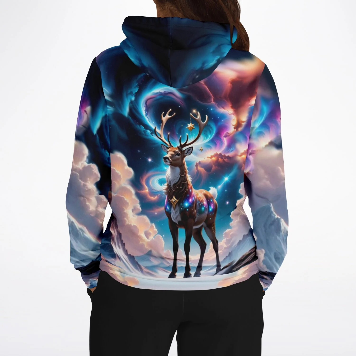 Dreamer Hoodie - Rentier im Abendzauber - Image 4