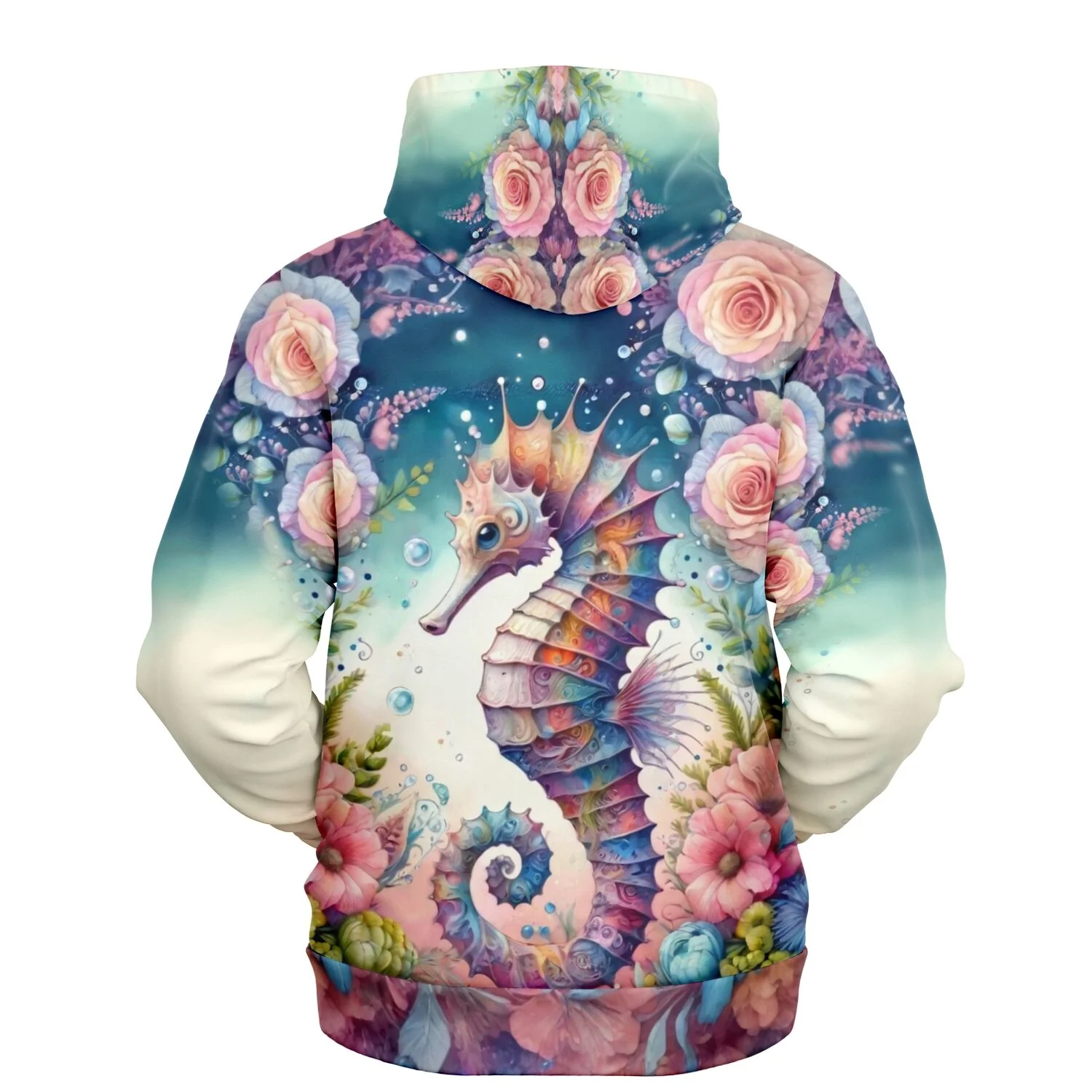 Dreamer Hoodie - Seepferdchen Blütentraum - Image 2