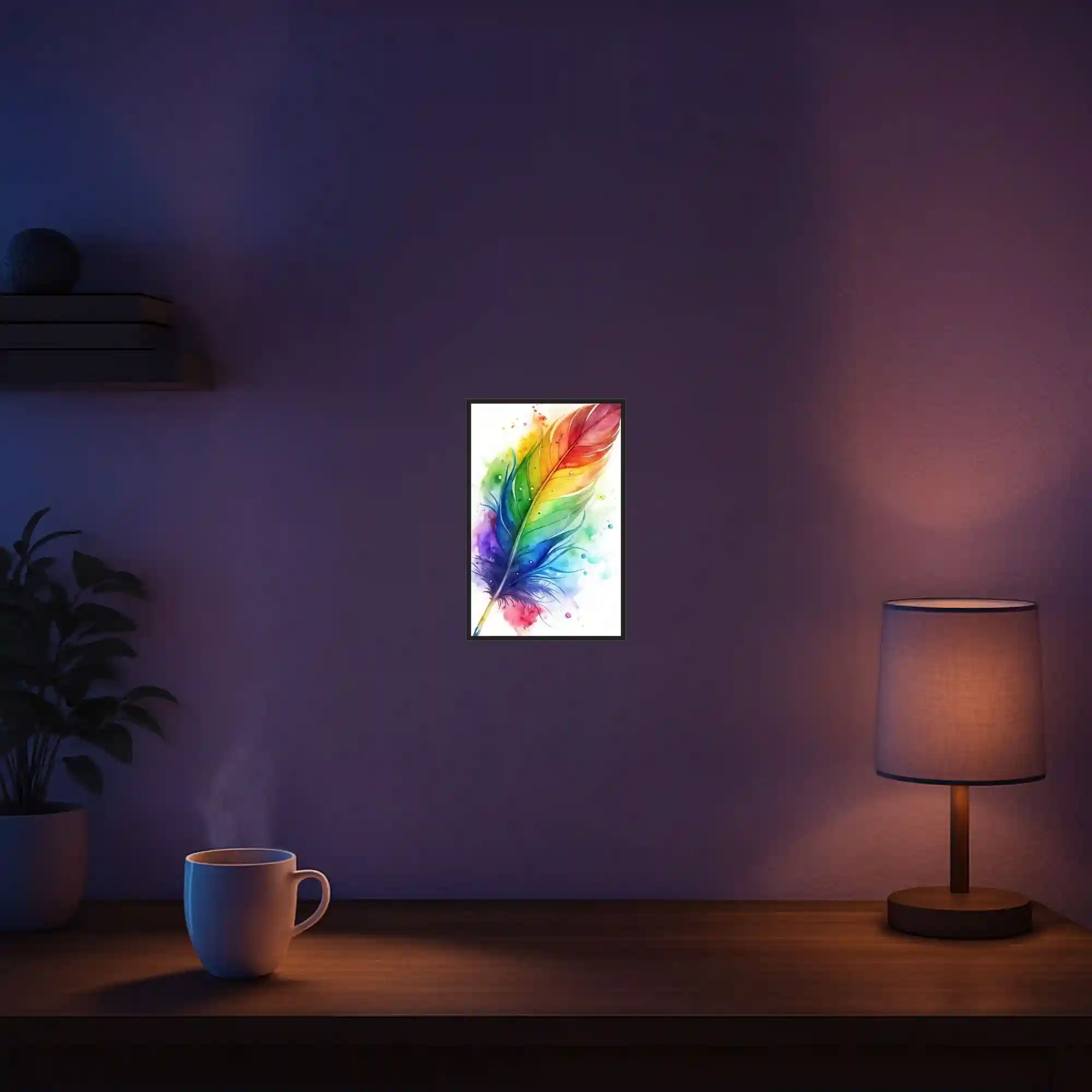 Diamond Painting Mini - Rainbow Feather - Image 5