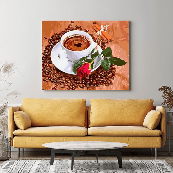 Malen nach Zahlen Set - Rosenkaffee - Image 10