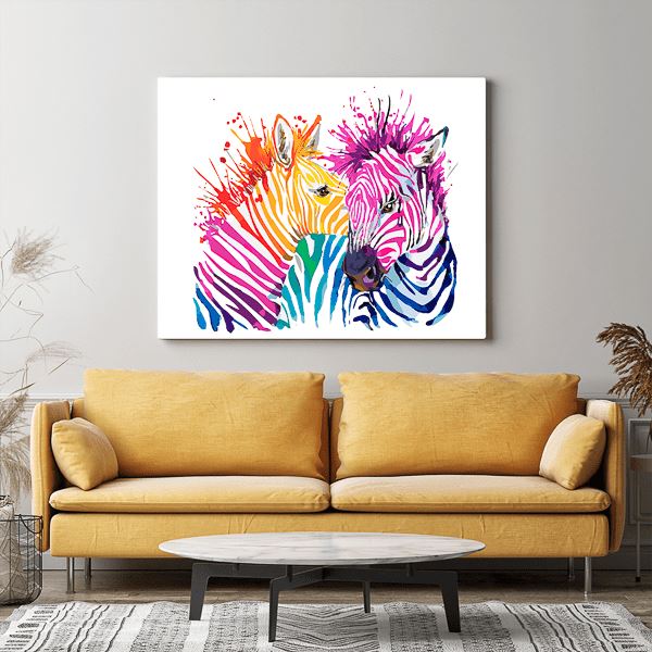 Malen nach Zahlen Set - Zebras "Farbenspiel" - Image 10