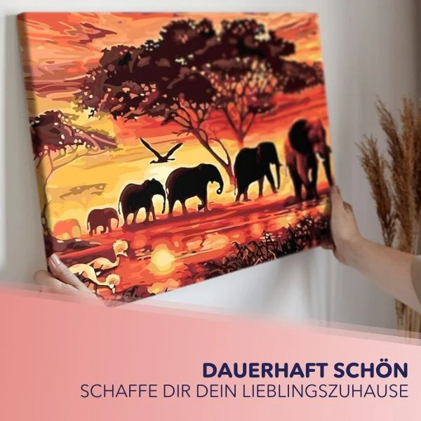 Malen nach Zahlen Set - Zebras "Farbenspiel" - Image 6