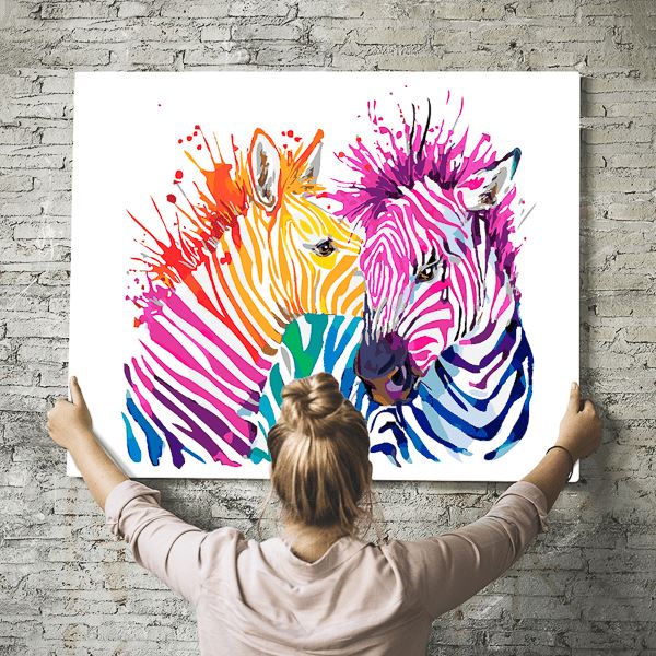 Malen nach Zahlen Set - Zebras "Farbenspiel" - Image 8