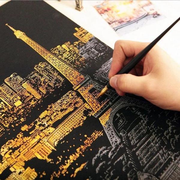 Scratch Painting - London Tower Bridge - Image 6